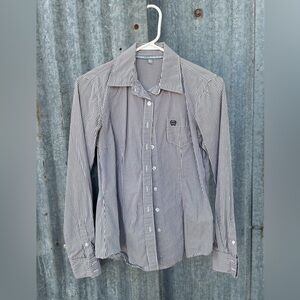 Cinch Striped Long Sleeve Rodeo Shirt Button Down